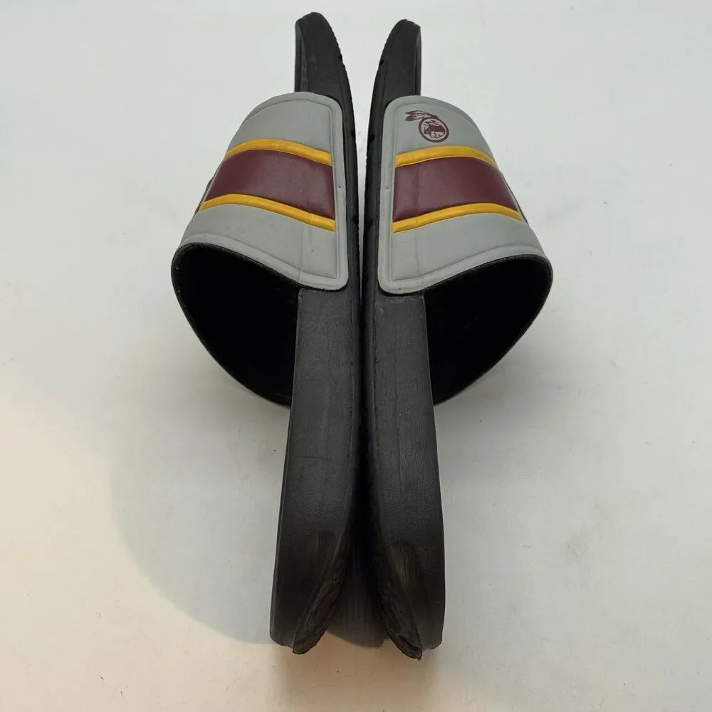Washington Redskins NFL Football Slides Men's S (7-8) Burgundy Gold Gray Sandals